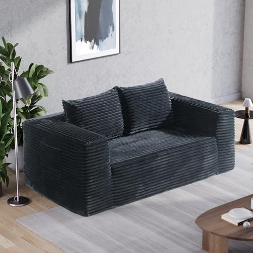 TeQsli Loveseat Sofa, 71" Foam Sofa in a Box, Plush