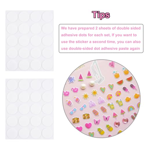 Image of Stick On Earrings - Girls 3D Unicorn Sticker Earrings Self-Adhesive Glitter Craft Gem Stickers Easter Stick on Earring (Multistyle Theme Set)
