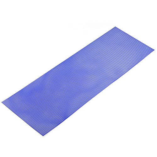 Image of AggAuto Universal 40 inchx13 inch Car Grill Mesh - Aluminum Alloy Automotive Grille Insert Bumper Rhombic Hole 3x6mm, One of the Most Multifunctional Shape Grids Blue