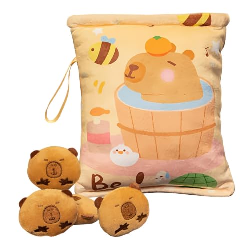 Bolsa de snacks de capibara de peluche: un accesorio tierno y divertido para niños y niñas