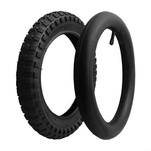 12 Inch Kids Scooter Wheel Tire 12x2.125 12x2.4 Bike Outer Tire Inner Tube Replacement (12x2.4 Outer Tyre +Inner Tube)