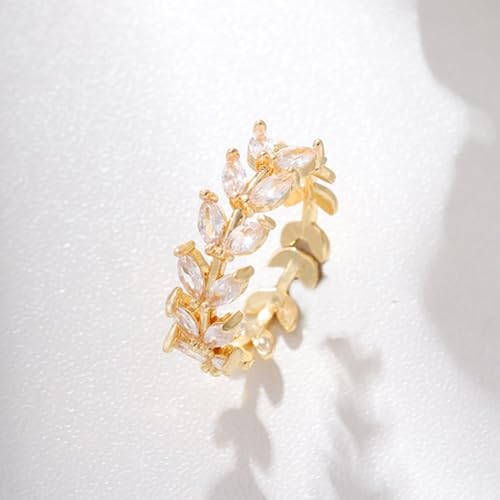 GleaMora Bague en Forme de blé de Luxe léger pour Les Dames personnalité à la Mode Bague élégante Anniversaire Anniversaire Bijoux d’Anniversaire