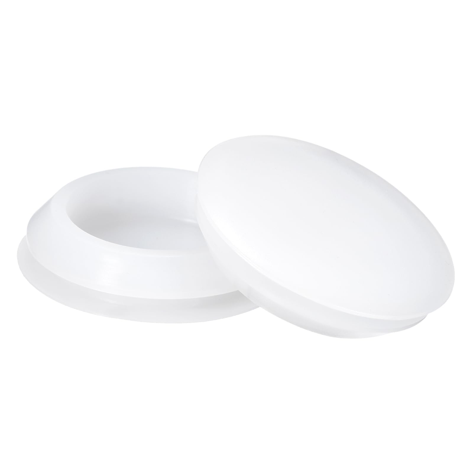 uxcell 6 Pcs Silicone Plugs, Rubber Round Snap in Locking Hole Plugs for 35-38mm Hole, Hole Stoppers Waterproof Hole Plug for Metal Tube, Furniture