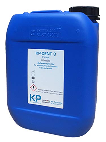 KP-DENT 3 SILBERFREI Wasseraufbereitungsmittel 3% H2O2 für Dentaleinheiten ohne Silber (5.000 ml) Cover