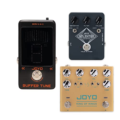 Joyo Dual Crunch Pure Analog Circuit Overdrive Pedal,Buffer Tuner Pedal Built-In Buffer And Distortion Pedal #TOP19
