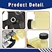 GXYWADY Power Steering Pump with Pulley & Reservoir Replacement for Mazda 6 l4 2.3L 2006-2007