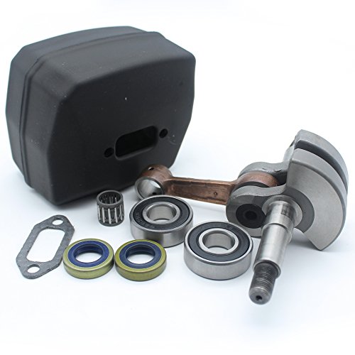 Kit de junta de silenciador de escape con cigüeñal para HUSQVARNA 61 268 272 XP K motosierra piezas del motor