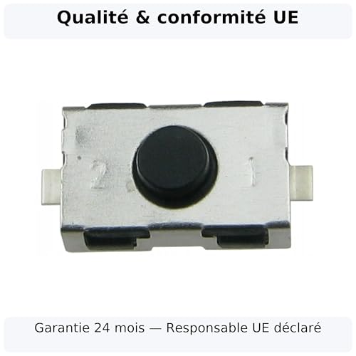 Micro-interrupteur SMD 6x3,8x2,5 mm composant de rechange pour clé Mazda 2 DE