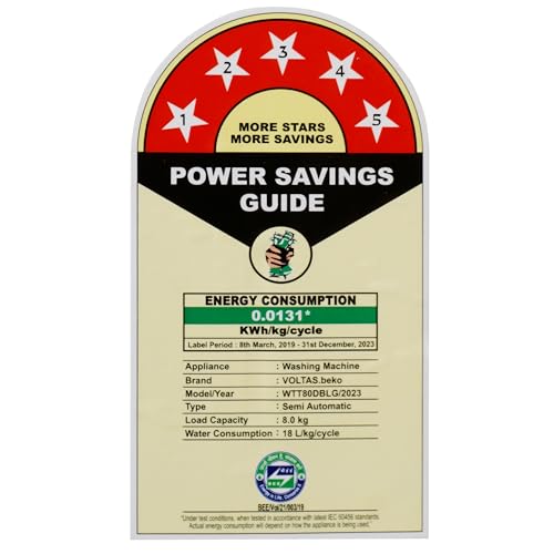Image of Voltas Beko Wtt80Dblg /Flrb5 8 Kg Top Load Semi Automatic Washing Machine