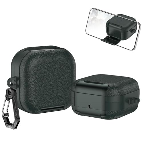 �P�[�X For Galaxy Buds4 Pro/Buds4 ��p �J�o�[ ���C�`�e�N�X�`���t�F�C�N���U�[ �����X�^���h�@�\ �L�[�`�F�[���t�� �֗� �S�ʕ� �P�[�X �ی� �y��?