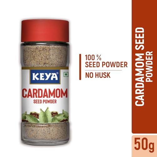 Image of Keya Cardamom Seed Powder 50gm | Only Seeds No Husk | Elaichi Powder | Exotic Spices | Aromatic, Finely Ground, Non-GMO | Ideal for Exquisite Flavoring | 50g