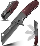 ✅Perfektes EDC-Messer für alles – Camping Edc Wanderrucksack Bushcrafting, Jagd, Angeln, Militär- und Armeebedarf, Outdoor-Aktivitäten, Überleben, Selbstverteidigung, Notfälle. Perfekte Geschenkidee für Männer.