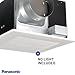 Panasonic WhisperCeiling Bathroom Exhaust Fan, 290 CFM, FV-30VQ3 B00084ZQA2 Panasonic Installation Kit for In-line Fans & ERVs, 6