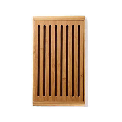bambu, Gaby Bamboo Crumb Cutting & Serving Bread Board, Food-Safe Kitchen Tool