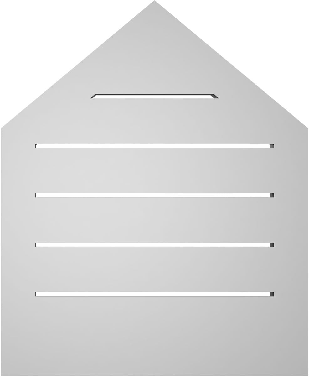 GVSPE18X2202SF-10 Peaked Top Brickmould Frame, Primed Tan Signature Series Surface Mount Gable Vents, 18-in. W x 22-in. H, Unfinished