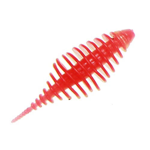 Iscas de pesca falsas, 10 peças de PVC ecológico 5 cm iscas artificiais biônicas falso equipamento d