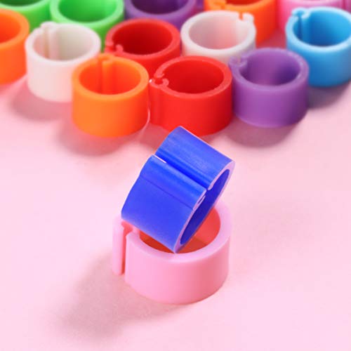 100PCS Bird Leg Bands - Colorful Plastic Identification Ring Pigeon Foot Rings, Chicken Leg Band Leg Rings for Pigeon/Poultry/Birds - 8mm - Image 10