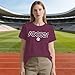 Cutesong Soccer Shirt for Women Soccer Mom T-Shirts Funny Game Day Tee Tops Purple