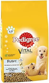 Pedigree Complete dry dog food for puppies, with chicken and rice, (1 x 10 kg)