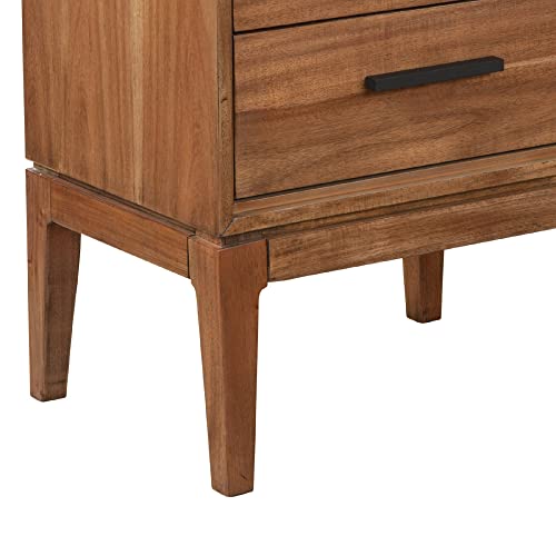 Benjara Nightstand With 2 Drawers And Wooden Frame, Brown #TOP3