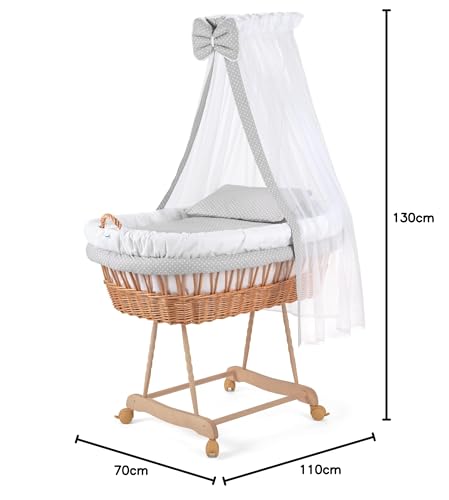 Variante de waldin baby collection moises bebes XXL Blanco Puntos