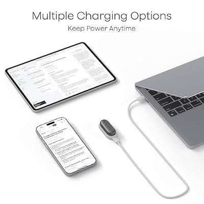 Plaud NotePin AI Voice Recorder, Voice Recorder with Additional Charging Set, Transcribe & Summarize with AI Technology, 64GB Memory