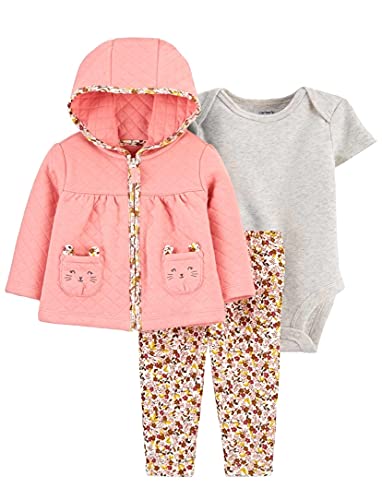 Conjunto com Casaco e Calça Gatinha Carter’s - Tamanho: 12 meses