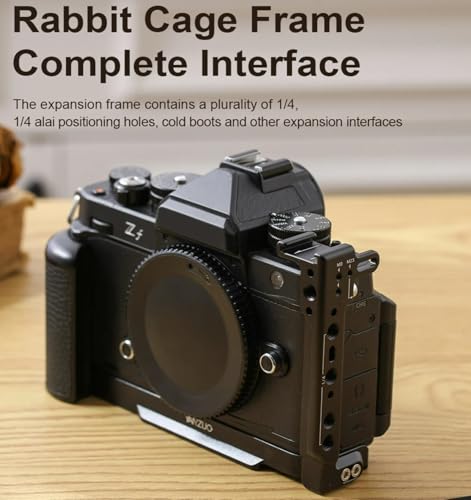 Image of Camera Cage Z F Aluminum Cage for Nikon ZF Camera (Black)
