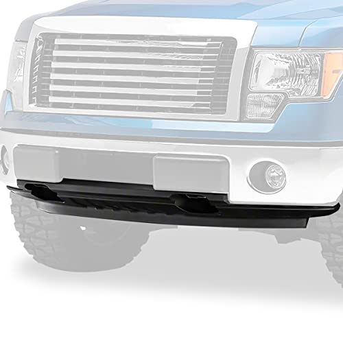 Air Deflector Front Bumper Lower Valance Compatible With Ford F-150 4Wd With Tow Hook Holes 2009-2014, Textured Black #TOP29