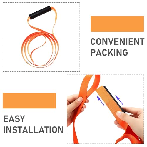 HOVCEH 4 Stück Deer Drags, Zugseil Hirsch-Schleppseil, Jagdzubehör Seil Hirsch-Zuggeschirr, Robuste rutschfest Bergehilfe Ziehgurt für Outdoor-Jagd, Jagd Zubehör für Universelle Verwendung