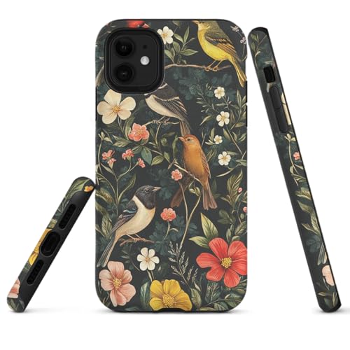 HYPESTYLE Bird Phone Case Compatible with iPhone 16 15 14 13 12 Compatible with Samsung Galaxy S25 S24 S23 FE S22 Plus Dual Layer Sturdy Shockproof Full Protection with Mag-Safe