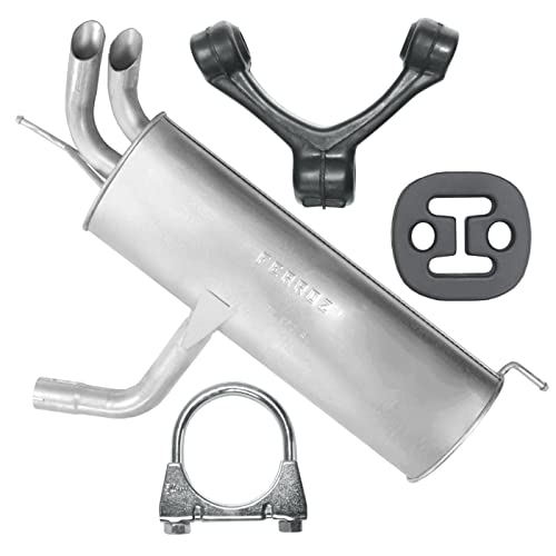 Ferroz Endschalldämpfer Auspuff Endtopf für VW Golf 5 V 1.9 TDI 2.0 SDI auch Plus