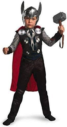 FancyDressWale Cotton Blend HTOR Avangar Costume for Kids with Hammer,Cape and Headgear (8-10 YRS) - Multicolour