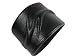 BrownBeans, 2" Wide Black Genuine Leather Men's Cuff Bracelet Wristband (LBCT3030)