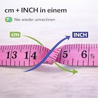 2 in 1 - Massband Maßband cm + INCH Schneidermaßband 150 cm in Aufbewahrungsbox (150 cm pink) – Ansicht 4