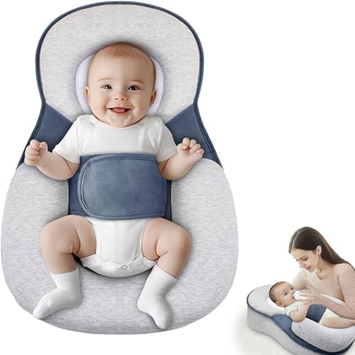 Faanerianni Reflux Breastfeeding Pillow, Baby Wedge Pillow for Newborn, Tummy Time Pillow for Comfortable Play & Feeding Support