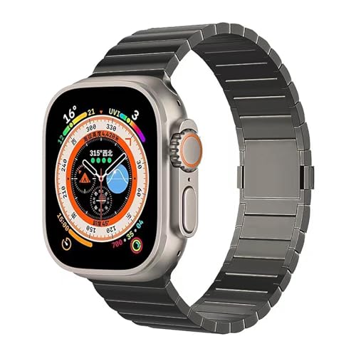 Bracelet magnétique en titane pour Apple Watch Ultra 2 et Series 10 tout modèle