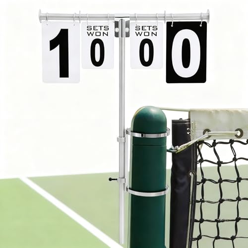 Silipull 1 Set Tennis Scoreboard Tennis Score Keeper for Net Compatible with Most Score Board Set for Volleyball Basketball Outdoor