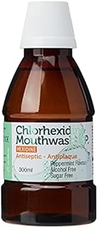 Chlorhexidine Gluconate Antiseptic Mouthwash Peppermint Flavour 300ml