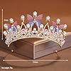 Tiara Cristal Couronne Strass Pour Enfant Couronne Diadème Princesse Fille Bandeau Adult Cheveux Accessoires Vintage Cadeau pour Concours Parties Festival fête Cosplay Halloween Noel #1