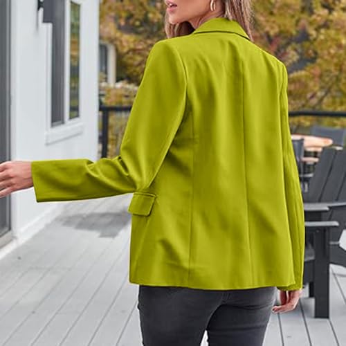 Women Long Sleeve Blazer Collar Thin Outfit Basic Oversized Work Elegant Casual Cardigan Fall Blazers Button Down 20253