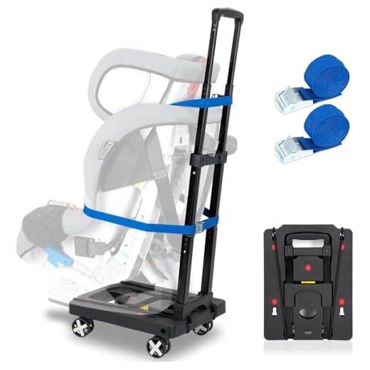 Foldable Car Seat Trolley for Travel