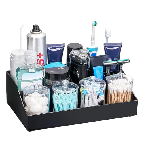 Vtopmart 5 PCS Bathroom Countertop Organizer, 1 Divided Tray with