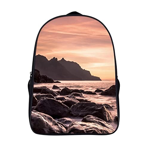 Sac à dos de mode côtier avec grand volume 40x28x16cm pour ados branchés