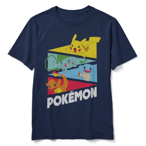 T-Shirt Mixte Enfant Pokémon Starter Pendents Anti-Irritation et Robuste