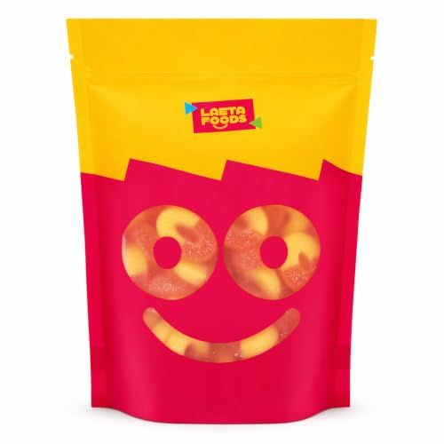 Peach Rings Gummy Candy, Classic Sweet and Sour Candy, 1 Lb Bag - image 6