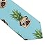 MZERSE Fashion Neckties Mens Shirt Uniform Skinny Tie for Business Holiday Necktie Pineapple Pug