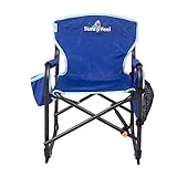 SUNNYFEEL Small Camping Chair, Portable Folding Aluminum Directors Chairs Lightweigh with Cup Hold, Pocket for Beach,Trip,Picnic,Outdoor Sports Events Foldable Camp Lawn Chair with Backpack Straps