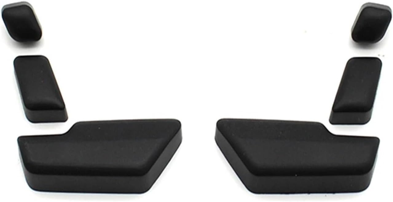 Car Front Fit for Seat Headrest Adjust Switch Button Cover Replacement Fit for Benz C E ML GL GLE GLK W204 W212 W207 W166 X204 2129059700(Black-R 3PCS)
