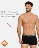 Nur Der 6er Pack(3x2) Boxer Organic Cotton aus Bio-Baumwolle Enge Boxershorts Männer Unterhosen Herren – Ansicht 2